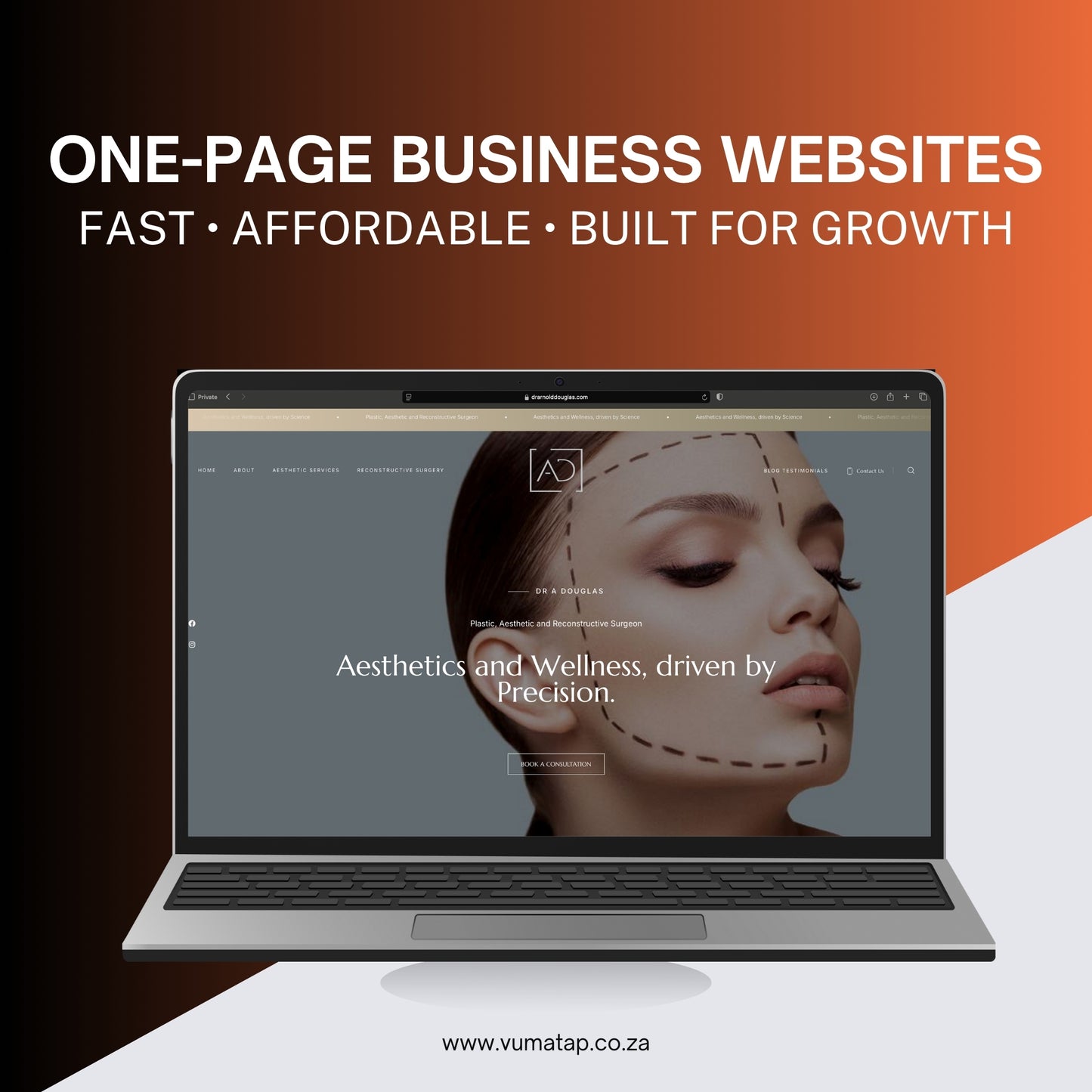 VumaTap One-Page Business Website