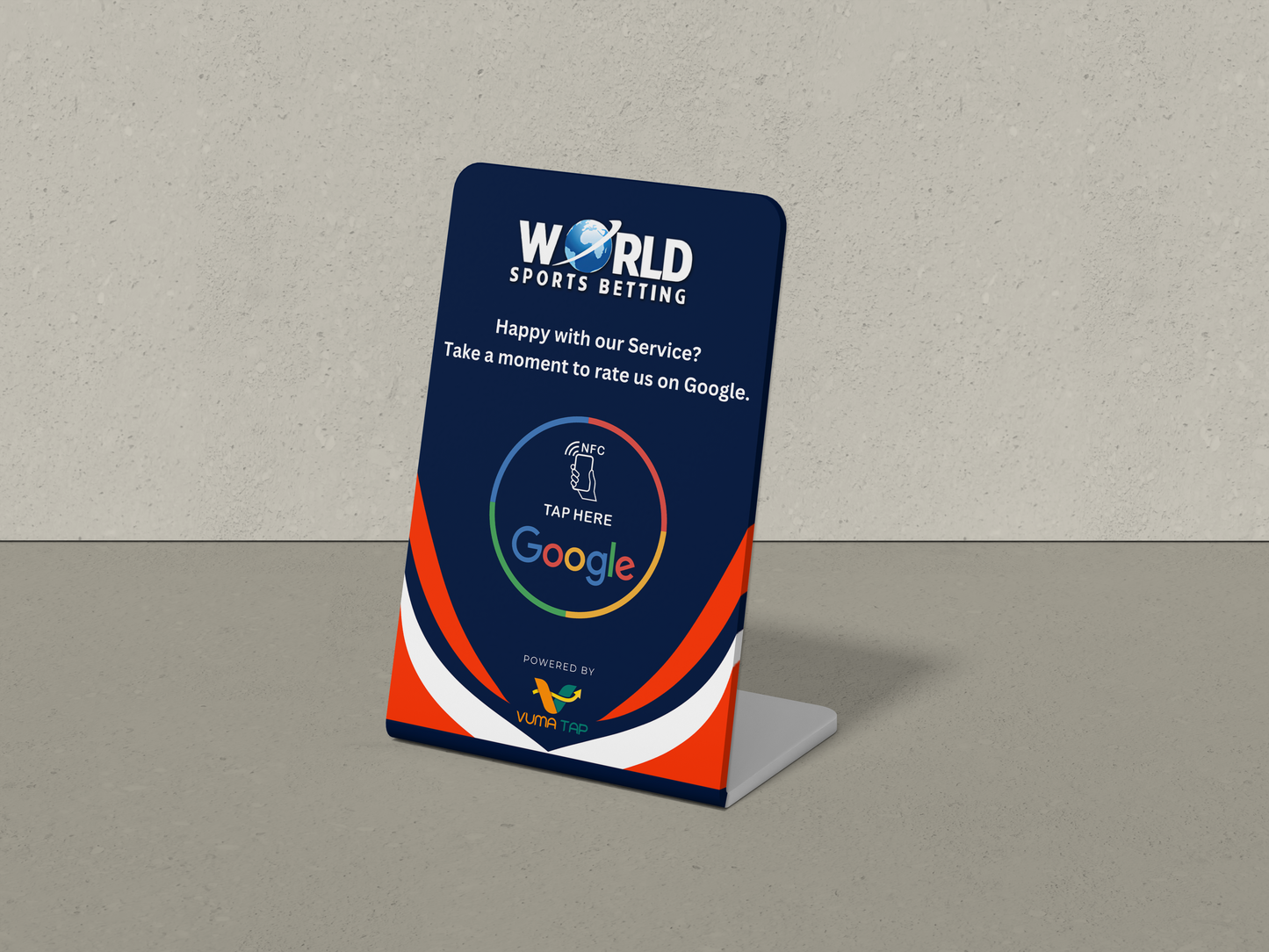 Custom Branded VumaTap NFC Stands
